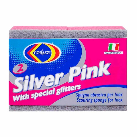 Corazzi Silver Scouring Sponge - Pack of 2