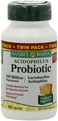 Acidophilus Probiotic by Nature's Bounty, Dietary Supplement, For Digestive Health, Twin Pack, 200 Tablets