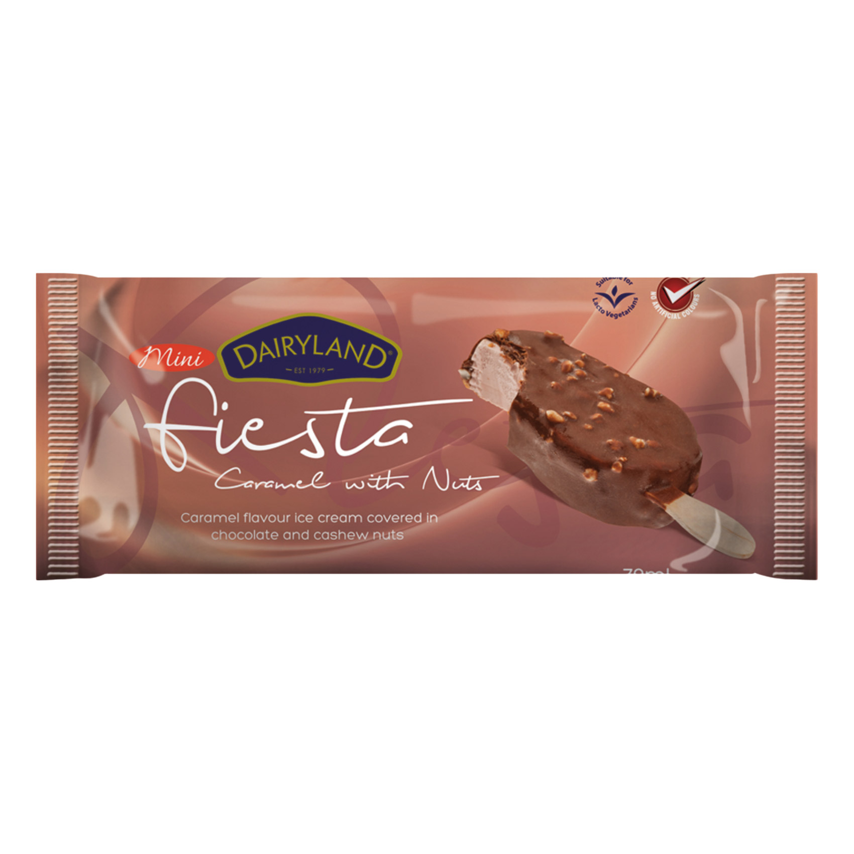 Dairyland Mini Fiesta Caramel With Nuts Chocolate Ice Cream 70ml