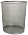 Generic Metal Mesh Waste Basket Round Medium Silver