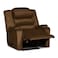 In House Velvet Classic Recliner Chair With Storage Box - Brown - AB07