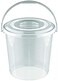 ABBASALI Plastic 17 Liter Transparent DX Bucket with Lid &amp; 1.5 Liter Pvc Mug