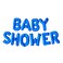 Italo Baby Shower Letter Air Filled Balloon HB-197 Blue