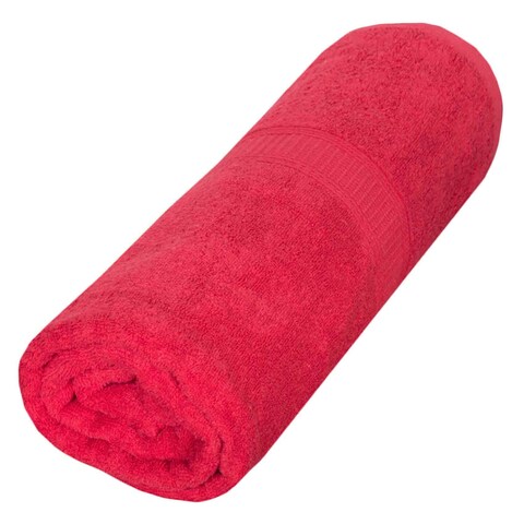 DOMUS BATH SHEET 90X150CM RED