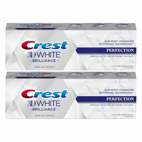 Crest White Brilliance Enchanted Toothpaste 75ml x2