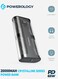 Powerology Crystalline Series Powerbank 20000mAh PD 65W - Transparent/Grey