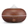 Aroma Tierra - Grace Essential Oil Diffuser 300Ml - Cool Mist, Ultrasonic, Aromatherapy, Electric Aroma Diffuser, For Home &amp; Work, 7 Color Light - Dark Wood