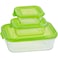 Taliona Glass Lock Rectangular With Lid Multicolour 3