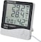 Ntech New Innovations Htc-2 Digital LCD Temperature Thermometer Humidity Meter Clock With Sensor Cable