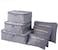 6PCS Travel Storage Bags Set Clothes Tidy Packing Cubes Luggage Organizer Pouch Waterproof Cloth Travel Bag Organizer