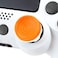 Kontrolfreek Rush Performance Thumbsticks For PS4 And PS5, Performance Thumbsticks, 2 Mid-Rise, Concave, Orange/White