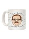 muGGyz Printed Ceramic Coffee Mug White
