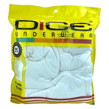 Dice Dm119 Vest Xxl 3 Pieces White