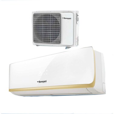 Bompani 30000 BTU Split AC -Gold Fin, Auto-Restart, 4 Way Airflow-BSAC307RCO White