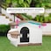Dog house with Liftable roof, Detachable base, and Adjustable window, Durable waterproof plastic puppy shelter for indoor and outdoor, Easy to assemble 88 cm (Chocolate)