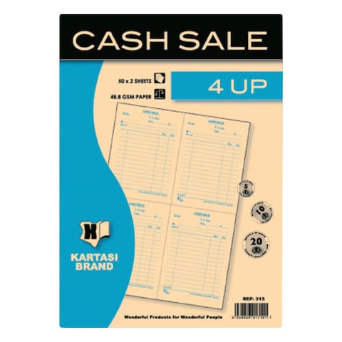 KARTASI CASH SALE BOOK 50X2 4 UP
