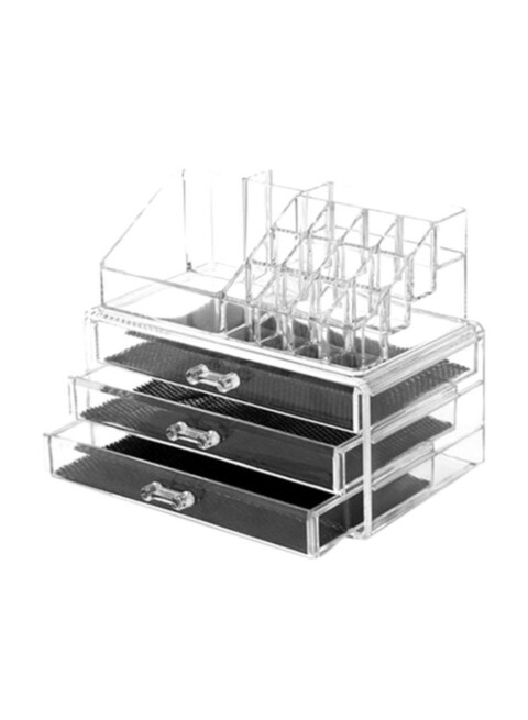 Generic Acrylic Cosmetic Organizer Clear/Black