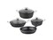 TAC - Corvina  7Pcs Cast Cookware Set- Made in Turkey-Black Color