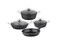 TAC - Corvina  7Pcs Cast Cookware Set- Made in Turkey-Black Color