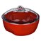 PYREX CURVES RND 2L5+LID RED