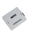Generic - HDMI To VGA Mini Audio Video Converter 60.5x55x20millimeter White