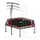 YALLA HomeGym Exercise Trampoline with Adjustable Handrail Bar, Indoor And Outdoor for Adults &amp; Kids