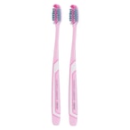 Buy Jordan Expert Clean Tech Medium Toothbrush Pink 2 PCS in UAE