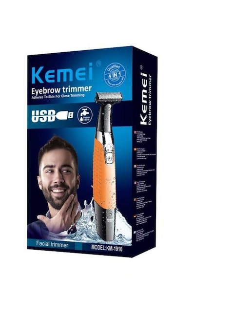 Kemei Rechargeable Electric Shaver Yellow/Black