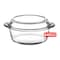 Borcam Rounded Oven Dish + Glass Lid - 840 CC