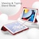 TRON New iPad 10.2 Inch Case 2021 9th Gen/ipad 8th Gen 2020 /ipad 7th Gen 2019 with Pencil Holder, Slim Stand Hard Back Shell Protective Smart Cover Case For iPad 10.2 / 10.5'' 2017 Red
