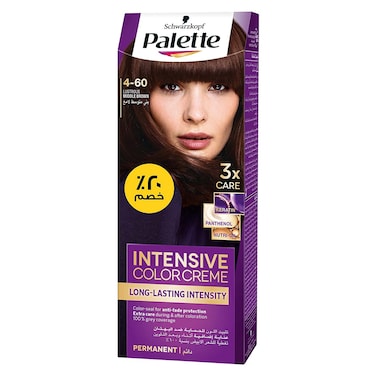 شوارزكوف باليت كريم صبغة الشعر المركز - 4-60 بني متوسط لامع