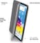 Pipetto Origami designed for iPad 10.9 inch case iPad 10th Generation case cover (2022) with 5 in 1 stand - Dark Grey