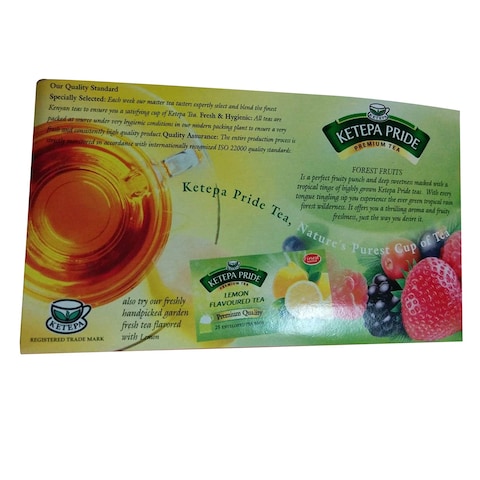 Ketepa Pride Forest Fruit Tea Bags 2g x 25 Pieces