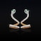 Aiwanto Snake Pattern Earring Stone Type Very Beautiful Earring Different Style Party Wear Earring(Rose Gold)