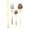 Home Deco Factory M8 Gold Plated Inox Effect Cutlery Set 16 PCS