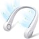 Portable Neck Fan, Hands Free Bladeless Neck Fan, Wearable Personal Fan, 360&deg; Cooling Hanging Neck Fan, 3 Speeds For Travel, Outdoor (White)