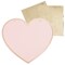 Ginger Ray Gold Foiled Heart Signs with Customize Stickers 4-Pieces- Pink