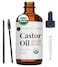 Kate Blanc Cosmetics Castor Oil - 4Oz , Usda Certified Organic, Pure, Cold Pressed, Hexane Free By Blanc. Stimulate Growth For Eyelashes, Eyebrows, Hair. Skin Moisturizer And Cleanse. Starter Kit