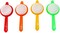 Lavish Plastic Tea And Coffee Strainers, Multicolor (Set Of 4)