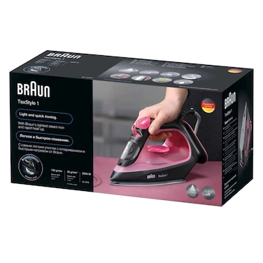 Braun 12710001 SI1070PU TexStyle 1 Steam Iron 2000W Purple/Black