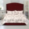 In House Maldives Velvet Bed Frame - Single - 200x90 cm - Burgundy
