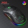 HXSJ J900 USB Wired Gaming Mouse RGB Gaming Mouse with Six Adjustable DPI Ergonomic Design for Desktop Laptop Black