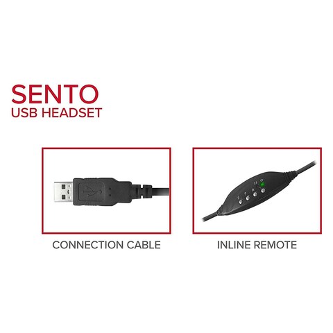 Speedlink Sento PC Usb Headset - Black