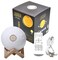 Swthlge 4 In 1 Quran Moon Lights 3D Print Lamp 7 Colors LED Night Light, Bluetooth Speaker With Remote, Quran Recitations And Song, FM Broadcast