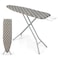 Black Ironing Board, Heat Resistant Iron Board With Steam Iron Rest, Foldable Ironing Stand Structure 110cm x 34 cm