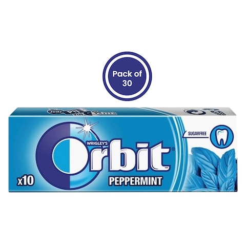 Orbit Peppermint Gum 14g (10 Pieces) x Pack of 30