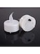 Generic Set of 12 Smokeless and Flameless LED Tea Light Candles White 3cm