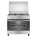 Buy Zanussi Coolmax Stainless Steel Digital Gas Cooker - 5 Burners - 90Cm - ZCG94396XA in Egypt