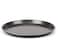 Grizzly Carbon Steel Pan Non Stick Round Plate Cake Pizza Tray Baking Mould (26 x 26 x 1.5 cm, Black)
