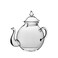 Zinnia Double Glass Tea Pot - 1 Liter